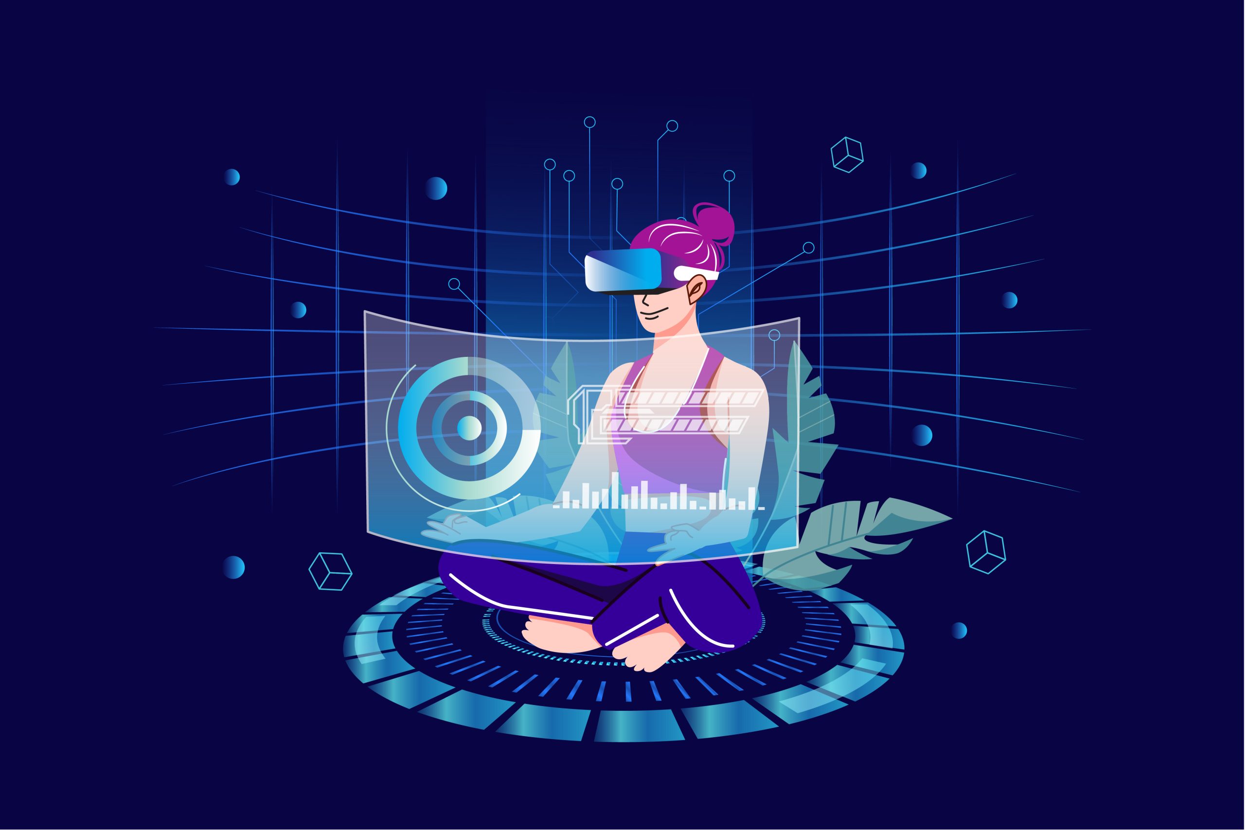 Woman in the metaverse