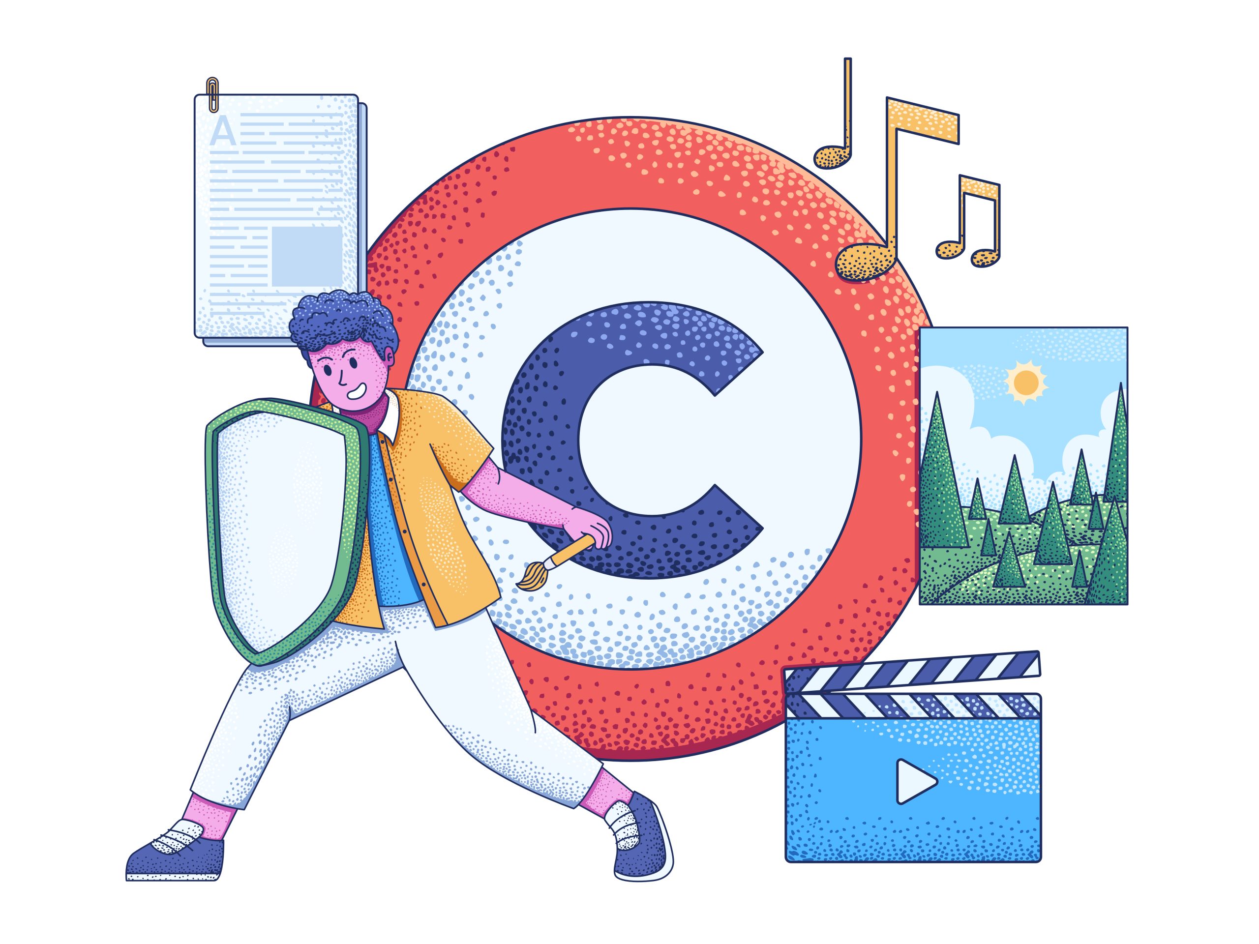 Painter with copyright