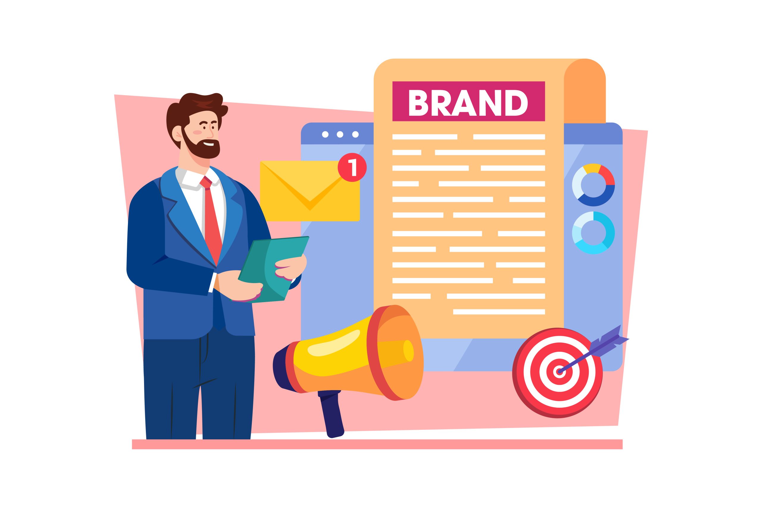 Brand Manager presenting his brand